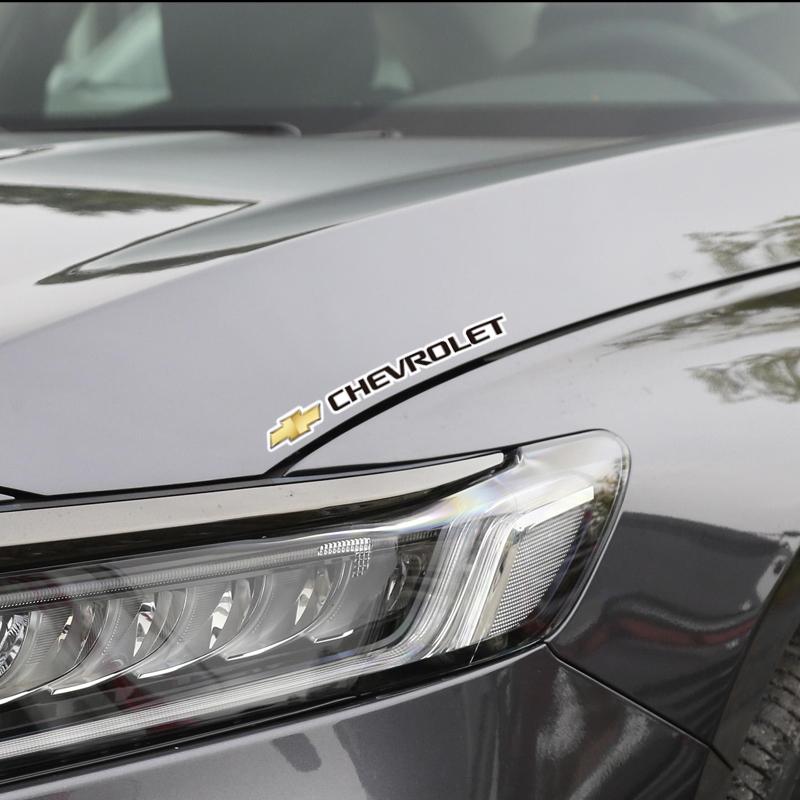 4 шт. Декоративна наклейка на кузов автомобіля Автомобільні емблеми Наклейки для Chevrolet Cruze Sonic Silverado Corvette Trax Camaro Captiva Tahoe Z71