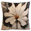 Ölgemälde mit Blumenmustern Kissenbezug mit kurzem Plüschdruck für Wohnzimmer Sofa Dekoration Kissenbezug