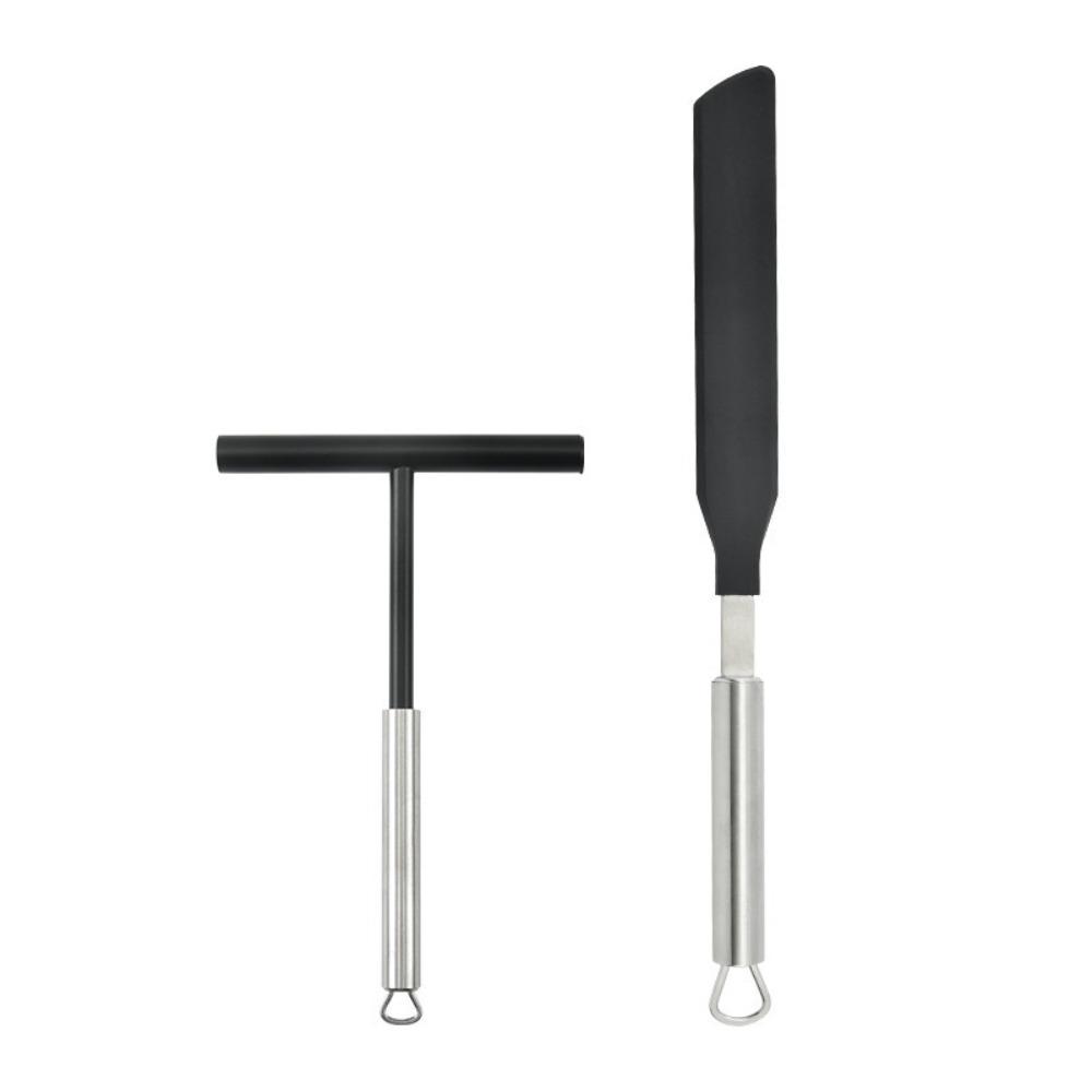 T Shape French Crepe Spreader Non Stick Pancake Scraper New Batter Spatula  Baking Tool