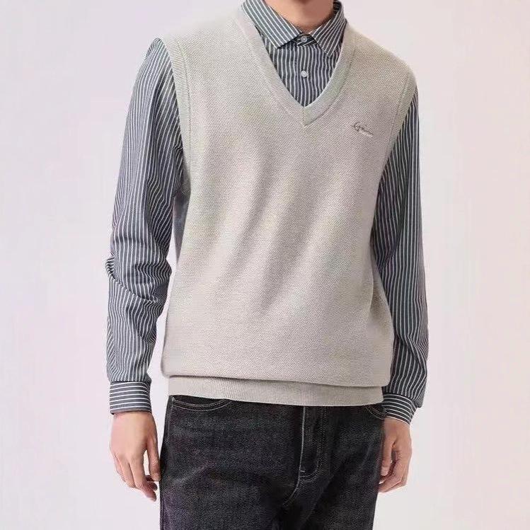 

Hai Brand Men s 2025 Autumn Turn-Down Collar Business Casual Knitwear 170 хаки