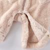 Infant Baby Hooded Romper Plush Jumpsuit