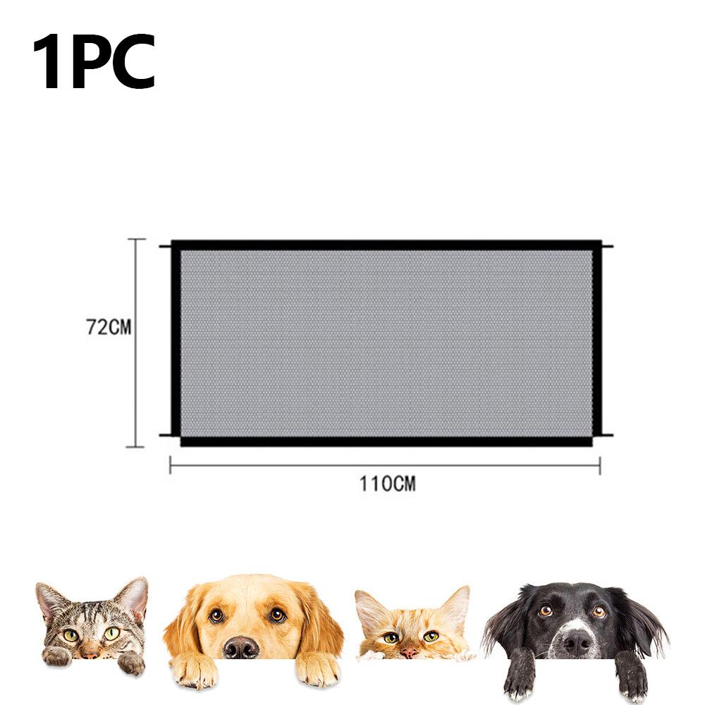 Pet Dog Barrier Fences Pet Isolated Network Folding Breathable Mesh Play Dog Safety Fence for Stairs Doorways Indoor and Outdoor