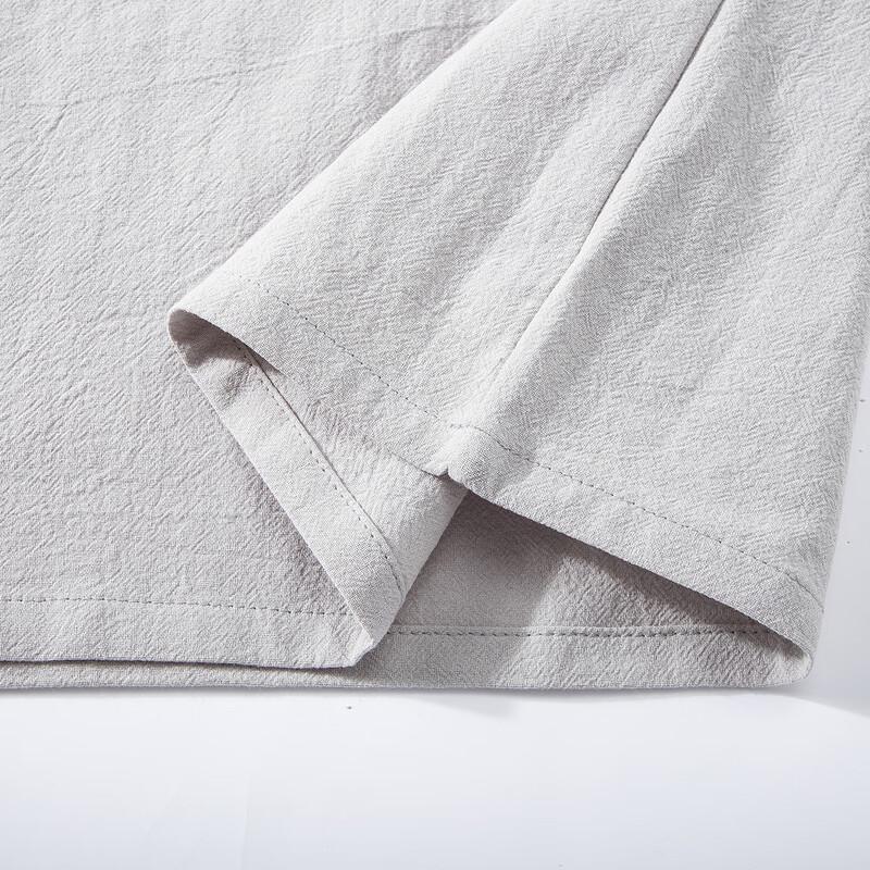 Men's Pure Cotton Henley Loose Short Sleeve T-Shirt