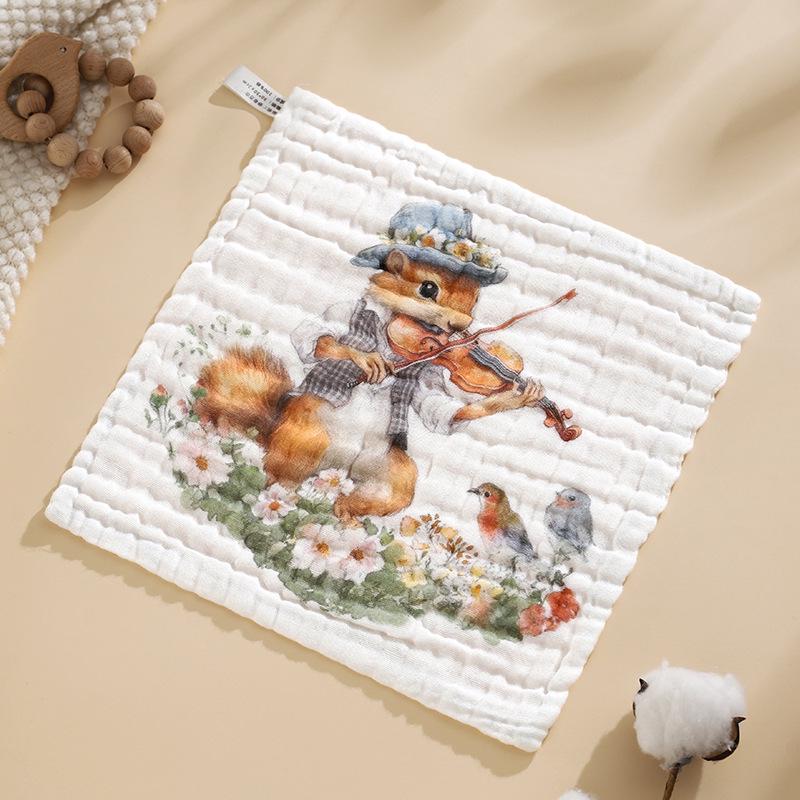 7A Antibacterial Pure Cotton Baby Washcloth - Six-Layer Gauze, Class A, Newborn & Child Towel