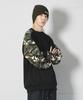 Deumakeu M Military Color Block Raglan Logo Sweatshirt Black