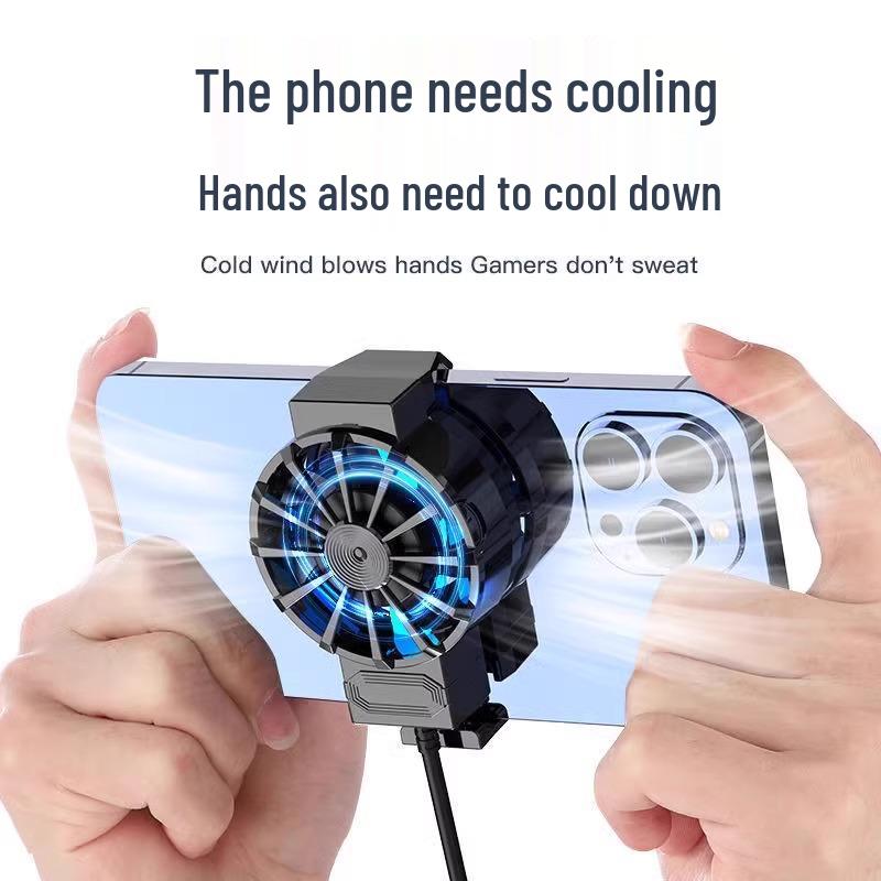 Mobile Phone Silent Cooling Fan for Live Streaming & Esports - Compatible with Apple & Black Shark.