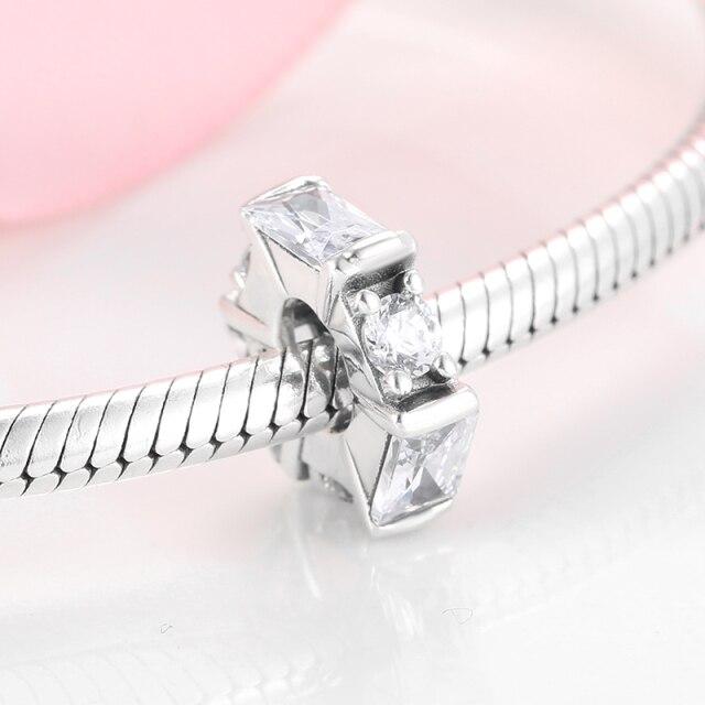 Voguish Stylish Sterling Color Dramatic White Enamel Heart Golden Beads Fit Original Charm Wrist Bracelet Jewelry MakingFashion Charm