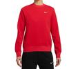 New Nike Club SS25 Sweatshirt Women's University Red IB8752-657