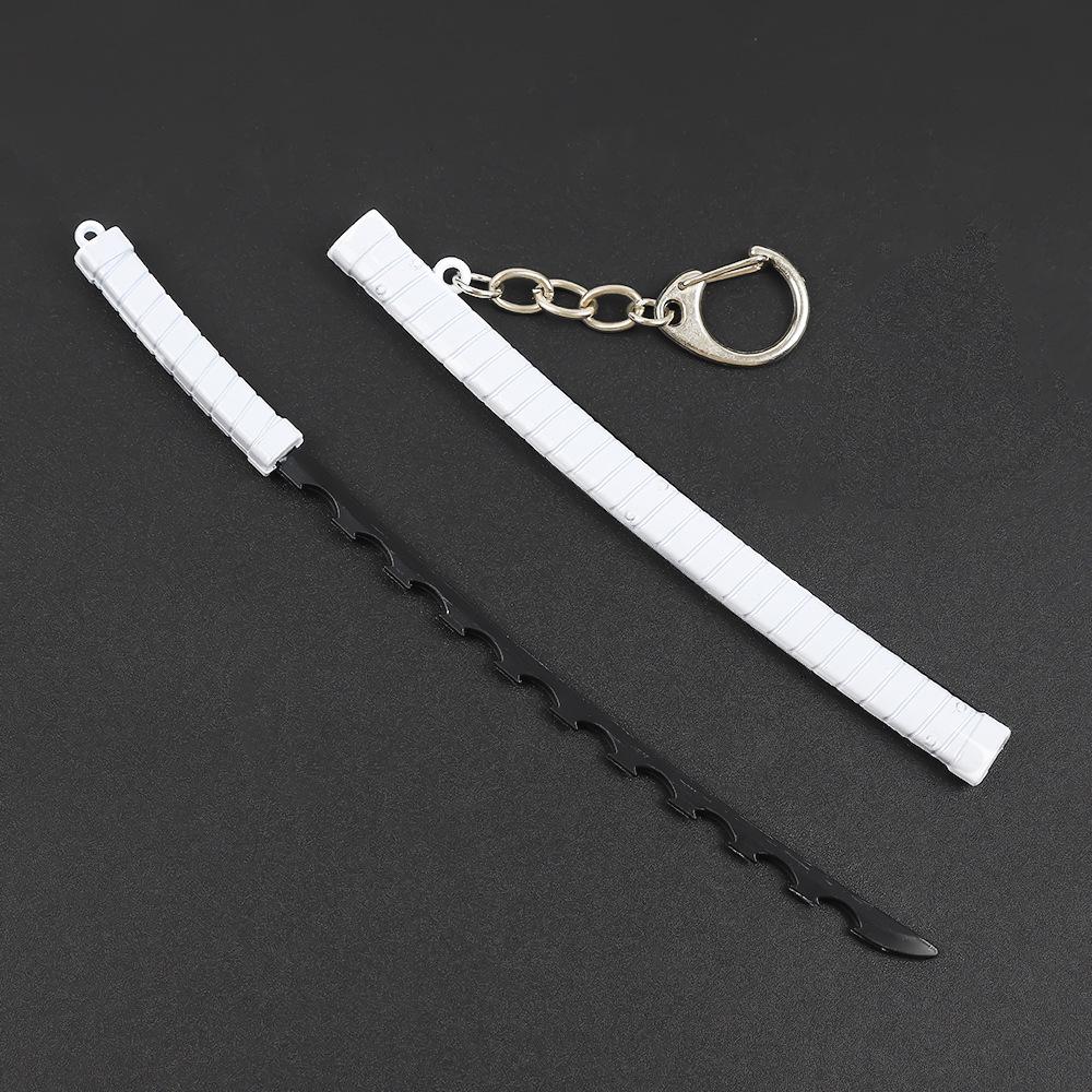 Demon Slayer Tanjiro Giyu Shinobu Nichirin Sword Keychain with Sheath, 17cm Alloy Model