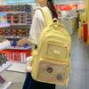 Schoolbag High Value Schoolbag Girls Japanese Ins Junior High School High School Students Large Capacity Backpack Cute Soft Girl Girl Backpack