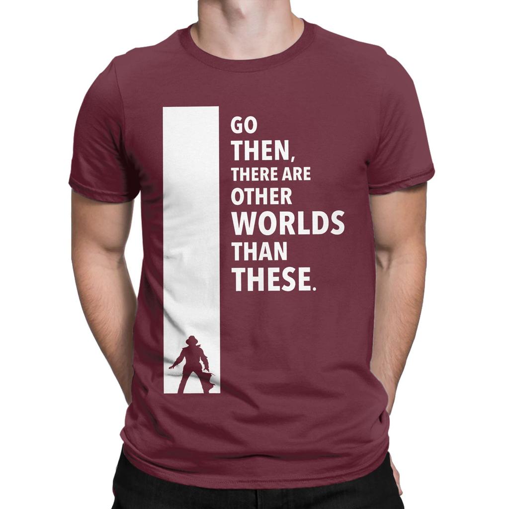 The Dark Tower Worlds white Funny 100 Cotton TShirt The Dark Tower Tees Tops For Unisex