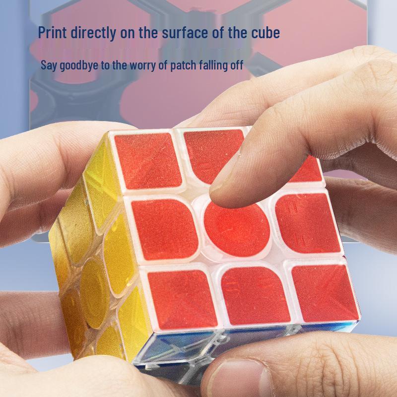 Zcube Transparent Pyramid Magic Cube Educational Toy, Second to Fifth Order, Stickerless with UV Printing.