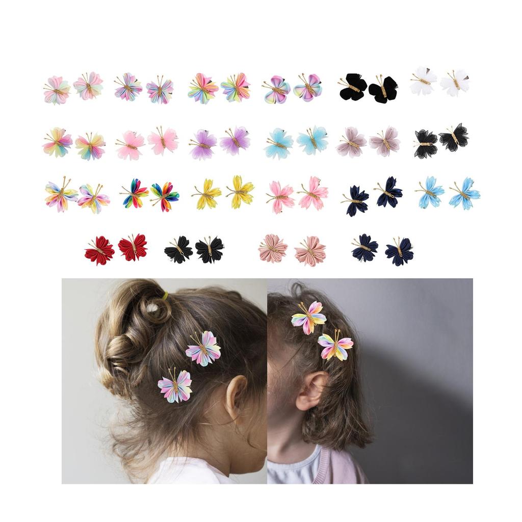 2 Pieces Butterfly Hair Clips Curly Straight Hair Versatile Braids Hair Accessories Hair Pins for Wedding Birthday Gifts Street
