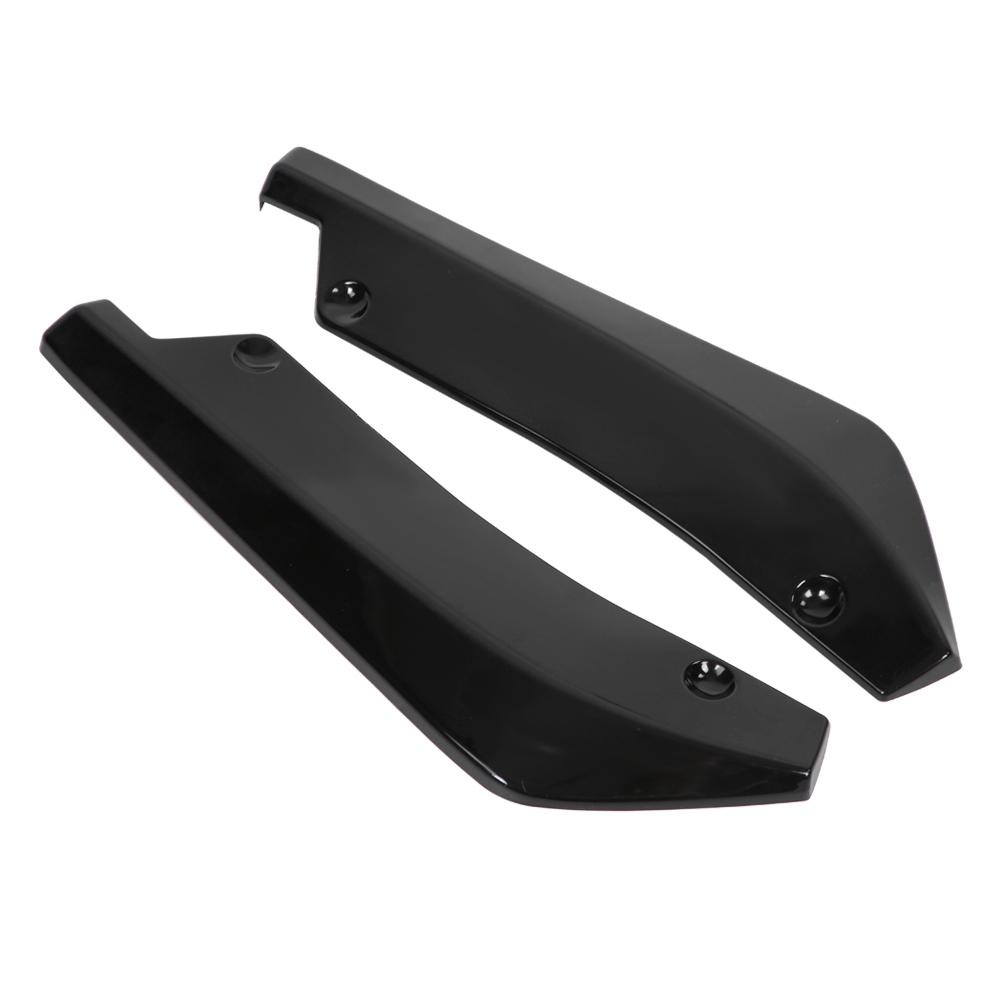 2 Pcs Car Rear Bumper Lip Anti Crash Spoiler Canard Diffuser Wrap Angle Splitter