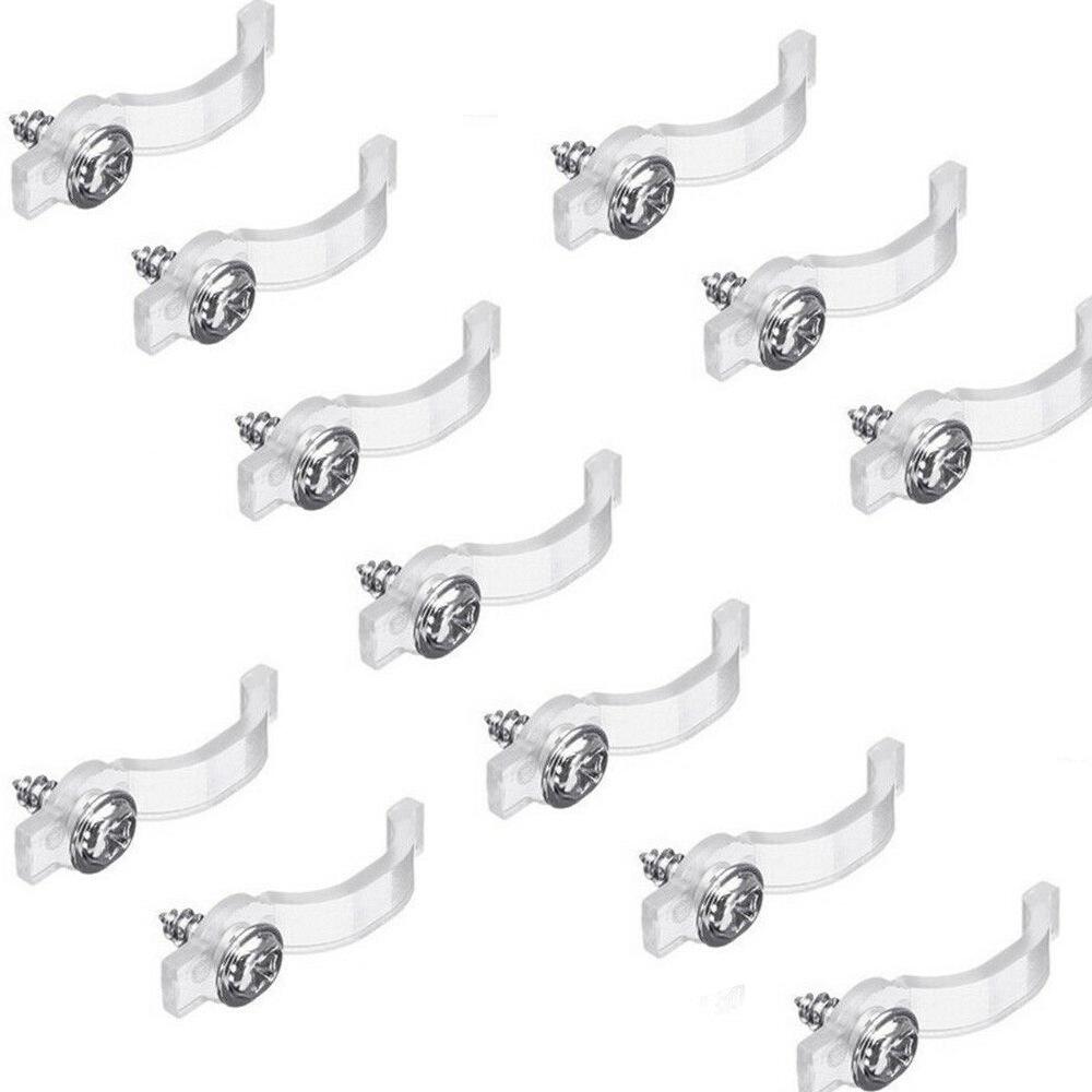 

Transparent Curved LED Epoxy Strip Fixing Clips for 3528/5050 100 Screws