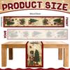 Christmas Tree Nutcracker Soldier Linen Table Runner Party Decor Winter Xmas Kitchen Dining Table Runners Christmas Decorations