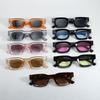Simple Square Fashion Plastic Sunglasses for Men and Women Trendy UV Resistant Glasses Outdoor Sunscreen Sunshade Eyewear