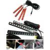 Car LED Strip Light, EJ'S SUPER CAR 4Pcs 36 LED Car Interior Lights Under Dash Lighting Waterproof Kit,Atmosphere Neon Lights Strip For Car,DC