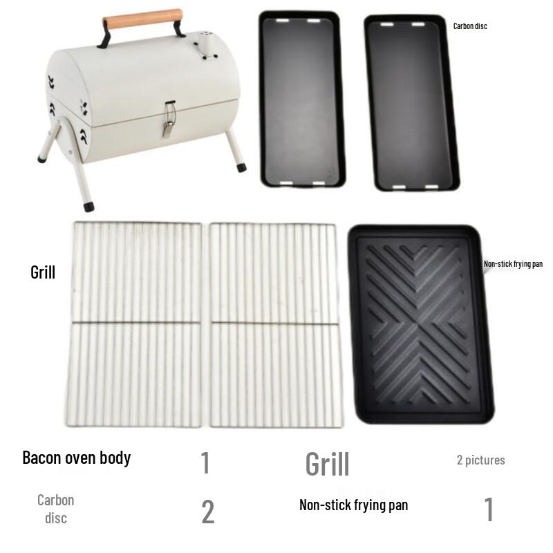 OEING Portable Foldable Camping Charcoal Grill