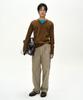 ADSB ANDERSSON BELL Unisex Layered V-Neck Sweater (Brown)