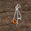 Citrine Gemstone 925 Sterling Silver Handmade Designer Pendant 1.73" For Women PP-23-1