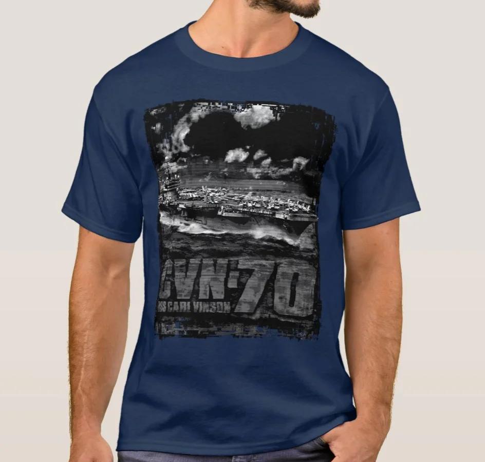 Nimitzclass USS Carl Vinson CVN70 Aircraft Carrier TShirt 100 Cotton ONeck Summer Short Sleeve Casual Mens Tshirt