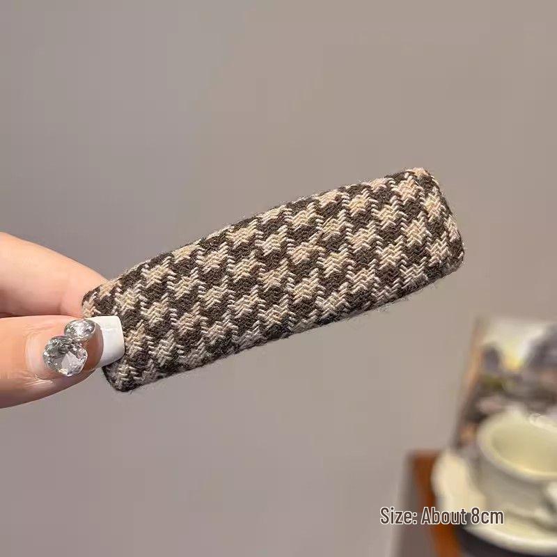 Autumn & Winter Coffee Hair Clip: Women's Seamless Duckbill, BB & Bangs Clips