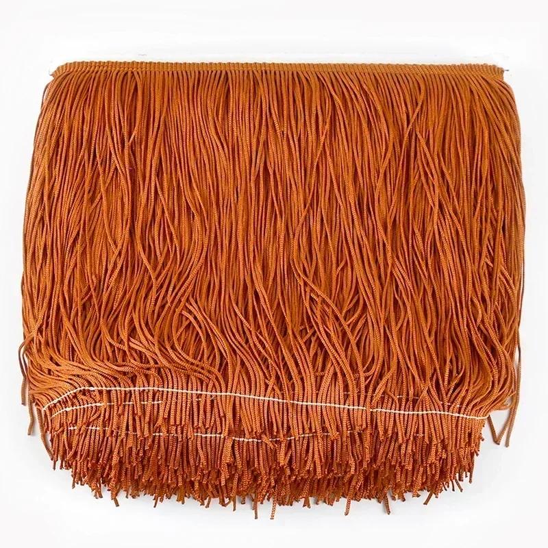 5M Meetee Polyester Tassel Fringes 10-30cm Lace Trim Ribbon for Dress Curtain Decorative Ribbons Fringe Fabric Sewing Accessory