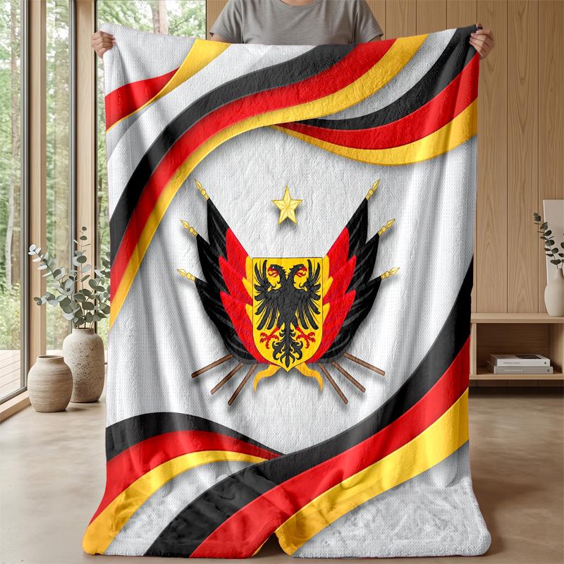 Couverture Flottante Imprimée Football Belgique Douce pour la Peau Chaude Décorative pour Canapé Lit Intérieur Usage Quotidien
