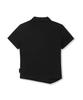 Yusentig Double Collar Slim Asymmetrical Collar T-Shirt Black Aw5Me43310