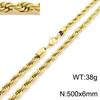 Spot Multi-Size Stainless Steel Twisted Rope Chain Necklace for Couples - Unisex Titanium Steel Design