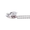 Cinnamoroll Dancing Stone Necklace Open Heart Silver 925 Cubic Zirconia.