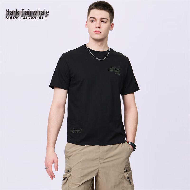 Mark Fairwhale Men s Cooling Embroidered Round Neck Short Sleeve T-Shirt L (175)