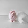 A Top Quality 3D Cartoon Owl Silicone Mold DIY Aroma Candle Plaster Ornaments Mould Cute Animal Owl Handmade Soap Candle Making