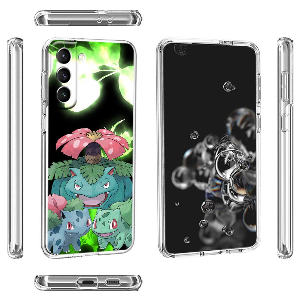 Clear Case For Samsung Galaxy S22 S20 FE S21 S10 S9 Plus Note 20 Ultra 10 Lite Transparent Phone Shell Pokemon Cute Pikachu