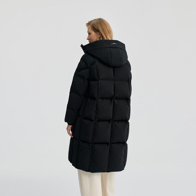 BINJORA Women's Long Hooded 95% Duck Down Puffer Jacket
