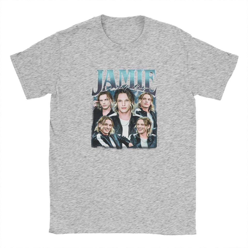 Casual TShirt Summer JJamie Campbell Bower Trendy Cool T Shirts  100 Cotton Tshirt for Fun Loose Short Sleeve Clothing