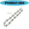Titanium Steel Spiked Pendant Beads Necklace Featuring Steel Beaded Design for Fade Resistance and Chic Look