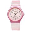 Casio Casio Standard Cheap Casio Pop Women's Quartz Analog Watch with 3 Hands, Resin, Pink Skeleton, MQ-24S-4B
