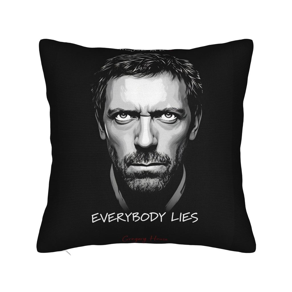 Dr House MD Pillow Case Soft Pillow Cover Novelty Cushion Cover For Sofa Bedroom Home Decor
