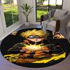 Naruto Power Up Round Area Rug Carpet Rug For Living Room Bedroom Sofa Playroom Decor Nonslip Floor Mat