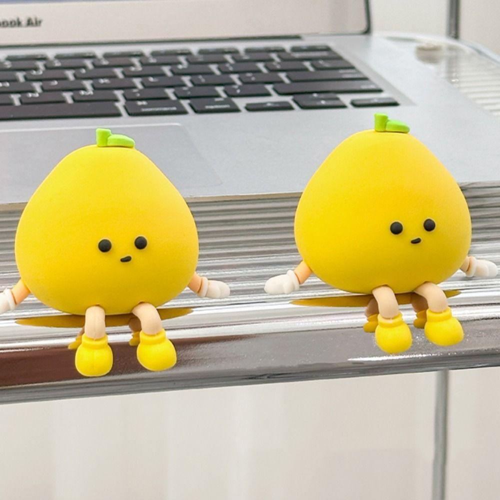 Miniature Mini Resin Doll Petite Cartoon Pomelo Ornaments Pomelo Ornament  Kids Gift