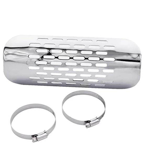 Motorcycle Chrome Exhaust Muffler Pipe Heat Shield Cover Guard For Harley Dyna Cruiser Road King Softail Sportster Etc Moto