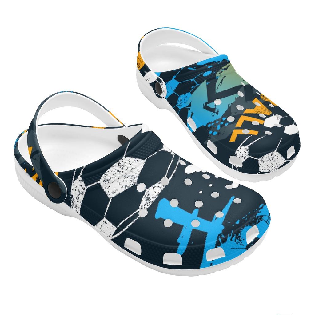 Unisex Lightweight Printed EVA Clogs Breathable Garden Shoes Slip On Beach Pool Home Bathroom Casual Sandals Home Outdoor Use