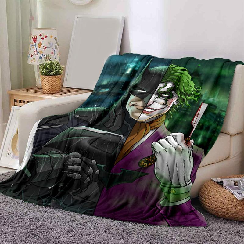 

Batman vs Joker: The Ultimate Villains Split PosterPrint Blanket, Soft Blanket For Sofa Office Bed And Travelling Daughter Birthday Gift esj 130cm×150cm（50in×60in）