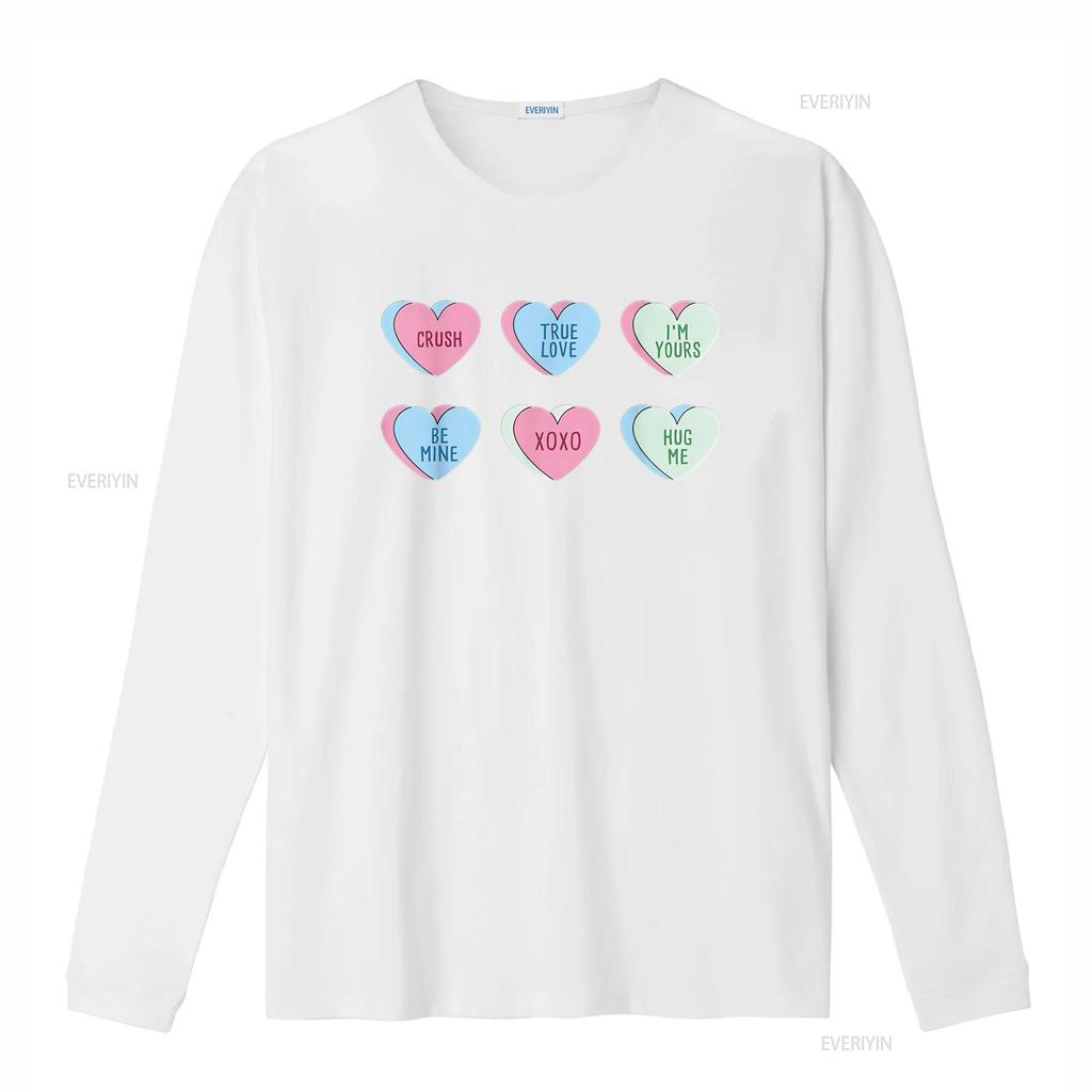 Womens Valentine s Day Hearts Candy T Shirt Black vintage Washed fashion streetwear Soft graphic Casual homme Stylish Slightly