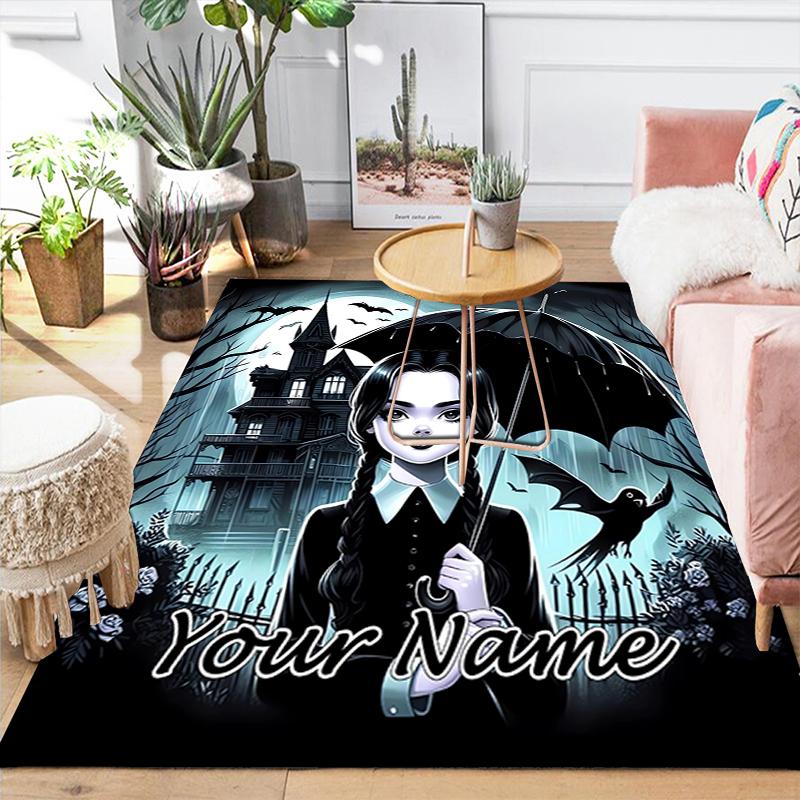 Custom 1Pc Moonlit Gothic Portrait Rug Office Carpet Indoor Outdoor Entrance Doormat Nonslip Soft And Comfortable Living Room D2915376