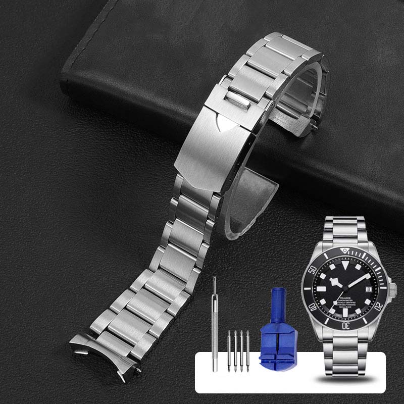 22mm Solid Stainless Steel Watchband For