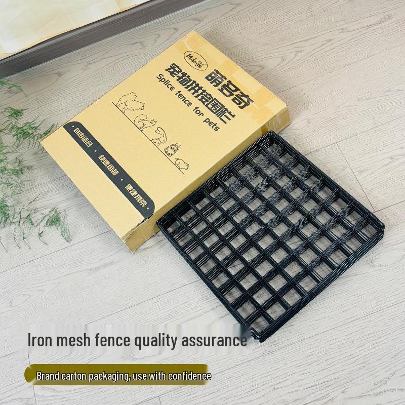 Pet Iron Mesh Detachable Fence: Indoor Gate, Isolation Guardrail, Escape-Proof, Easy Assembly
