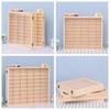 Jumei Mini Car Wooden with Clear Acrylic 5x10 Holds Up To 50 Mini Cars Case, Door, Wall-Mounted, Grids,